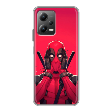 Силиконовый чехол на Xiaomi Poco X5 с принтом Дедпул Deadpool