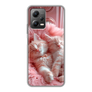 Силиконовый чехол на Xiaomi Poco X5 с принтом котята котики Силиконовый чехол на Xiaomi Poco X5 с принтом котята котики