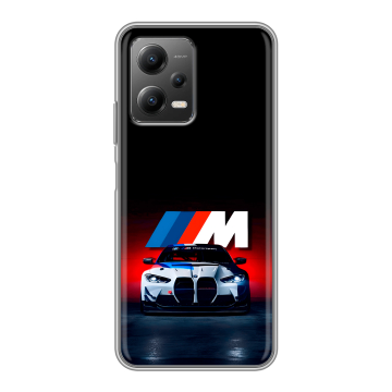 Силиконовый чехол на Xiaomi Poco X5 с принтом БМВ BMW Силиконовый чехол на Xiaomi Poco X5 с принтом БМВ BMW