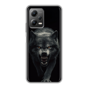 Силиконовый чехол на Xiaomi Poco X5 с принтом Волк