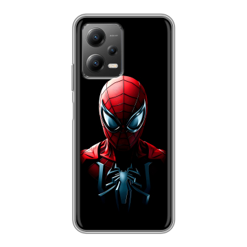 Силиконовый чехол на Xiaomi Poco X5 с принтом Spiderman Человек паук Силиконовый чехол на Xiaomi Poco X5 с принтом Spiderman Человек паук