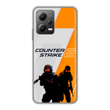 Силиконовый чехол на Xiaomi Poco X5 с принтом Counter Strike Силиконовый чехол на Xiaomi Poco X5 с принтом Counter Strike