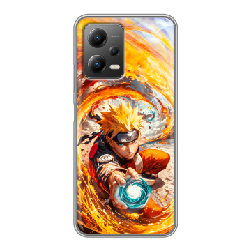 Силиконовый чехол на Xiaomi Poco X5 с принтом Аниме Наруто Naruto