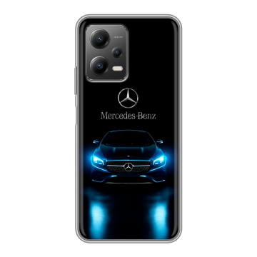 Силиконовый чехол на Xiaomi Poco X5 с принтом Mercedes Мерседес Силиконовый чехол на Xiaomi Poco X5 с принтом Mercedes Мерседес