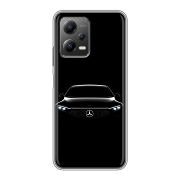 Силиконовый чехол на Xiaomi Poco X5 с принтом Mercedes Мерседес Силиконовый чехол на Xiaomi Poco X5 с принтом Mercedes Мерседес
