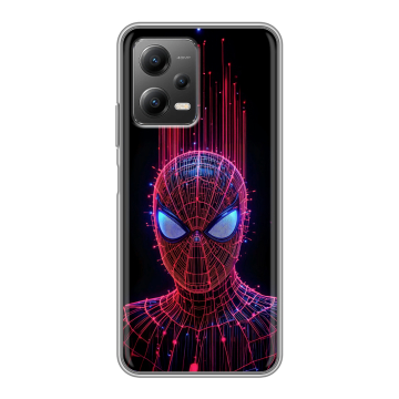 Силиконовый чехол на Xiaomi Poco X5 с принтом Spiderman Человек паук Силиконовый чехол на Xiaomi Poco X5 с принтом Spiderman Человек паук