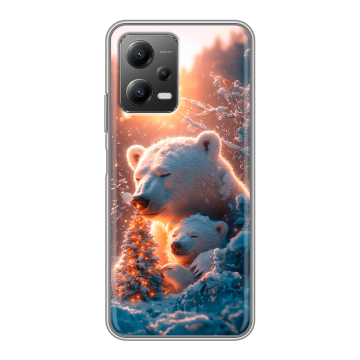 Силиконовый чехол на Xiaomi Poco X5 с принтом Новый год Силиконовый чехол на Xiaomi Poco X5 с принтом Новый год