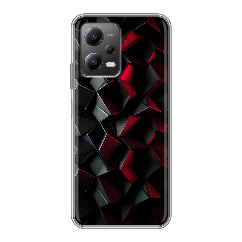 Силиконовый противоударный чехол на Xiaomi Poco X5 с принтом Абстракция Силиконовый противоударный чехол на Xiaomi Poco X5 с принтом Абстракция