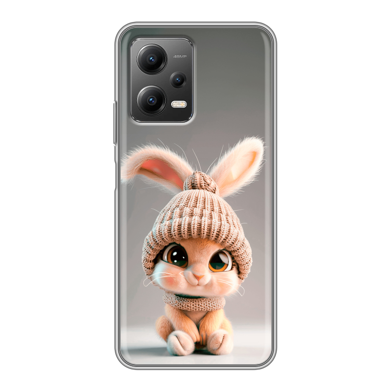 Силиконовый чехол на Xiaomi Poco X5 с принтом Кролик Силиконовый чехол на Xiaomi Poco X5 с принтом Кролик