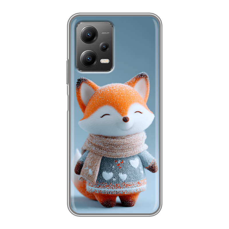 Силиконовый чехол на Xiaomi Poco X5 с принтом Лиса Силиконовый чехол на Xiaomi Poco X5 с принтом Лиса