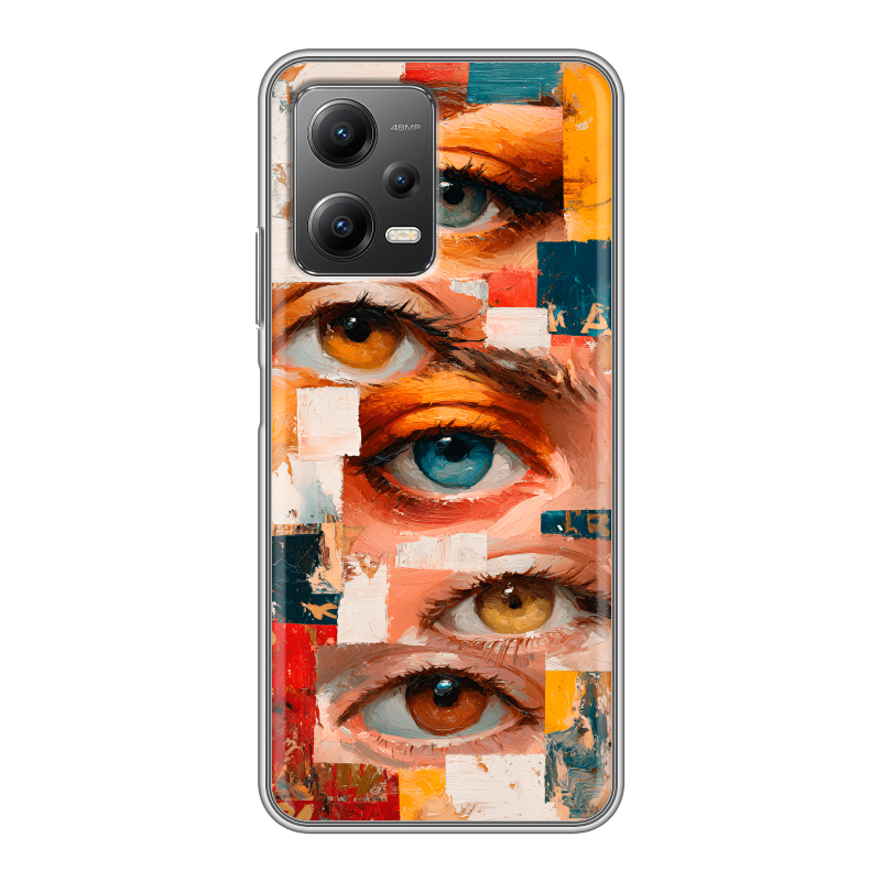 Силиконовый противоударный чехол на Xiaomi Poco X5 с принтом Модный принт Силиконовый противоударный чехол на Xiaomi Poco X5 с принтом Модный принт
