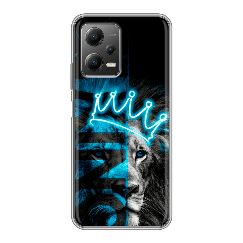 Силиконовый чехол на Xiaomi Poco X5 с принтом Король лев Силиконовый чехол на Xiaomi Poco X5 с принтом Король лев