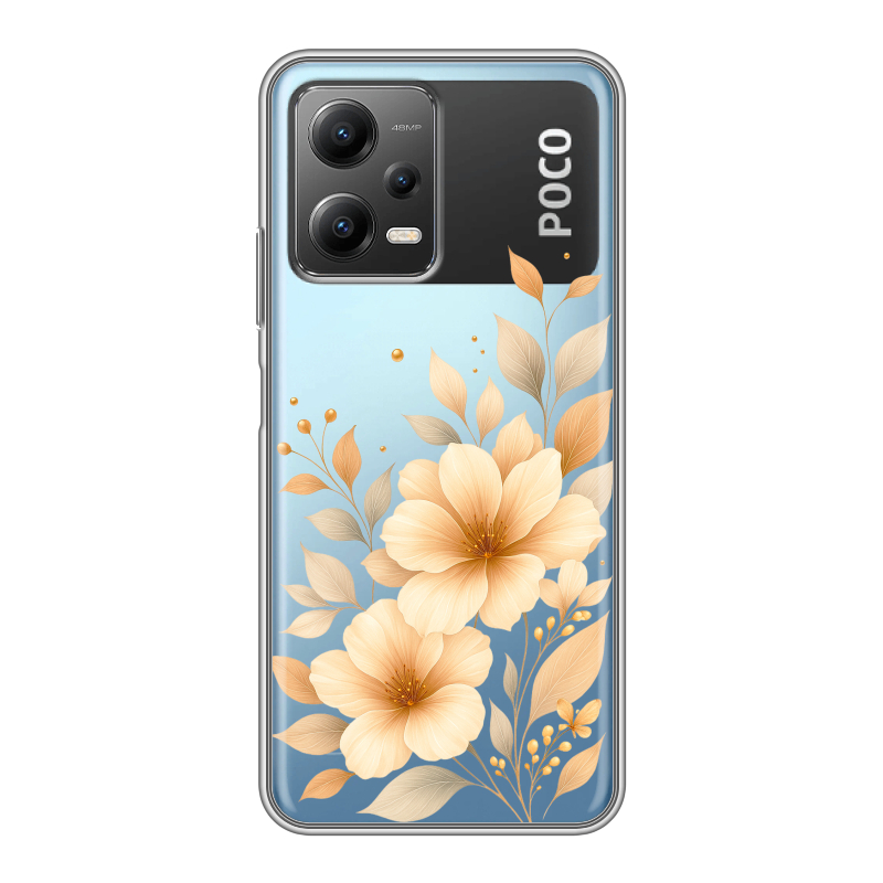 Силиконовый чехол на Xiaomi Poco X5 с принтом для девушки Силиконовый чехол на Xiaomi Poco X5 с принтом для девушки