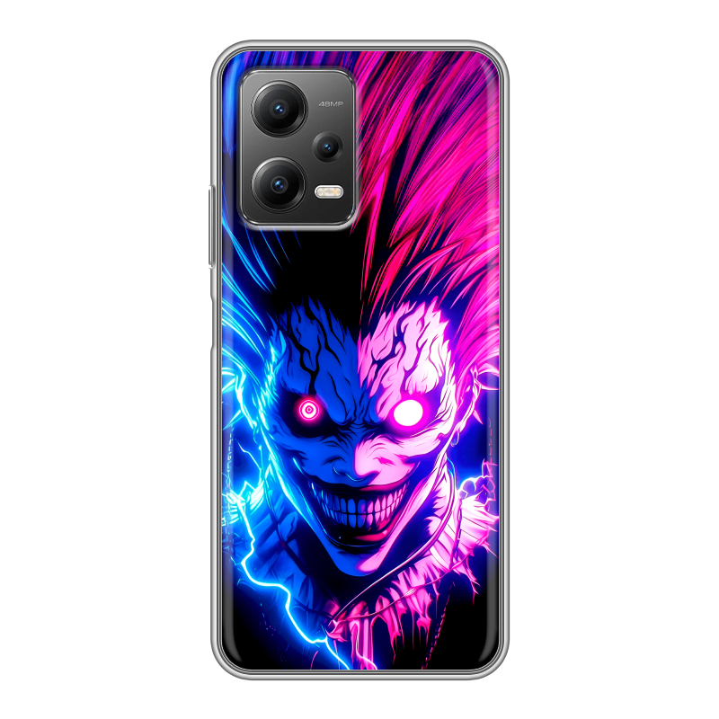 Силиконовый чехол на Xiaomi Poco X5 с принтом Death note Тетрадь смерти Силиконовый чехол на Xiaomi Poco X5 с принтом Death note Тетрадь смерти