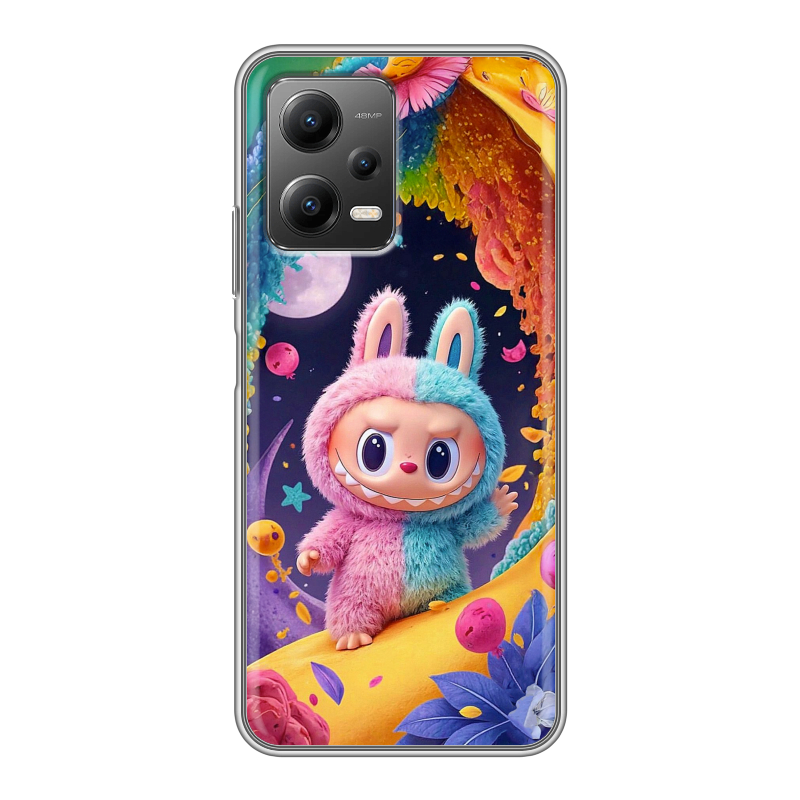 Силиконовый чехол на Xiaomi Poco X5 с принтом Labubu Лабубу Силиконовый чехол на Xiaomi Poco X5 с принтом Labubu Лабубу