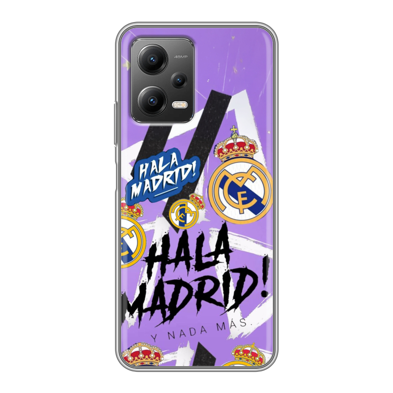 Силиконовый противоударный чехол на Xiaomi Poco X5 с принтом Real Madrid Реал Мадрид Силиконовый противоударный чехол на Xiaomi Poco X5 с принтом Real Madrid Реал Мадрид