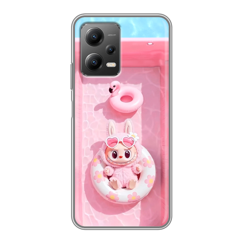 Силиконовый чехол на Xiaomi Poco X5 с принтом Labubu Лабубу Силиконовый чехол на Xiaomi Poco X5 с принтом Labubu Лабубу