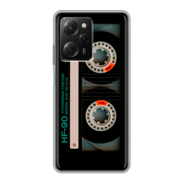 Силиконовый чехол на Xiaomi Poco X5 Pro с принтом Кассета Силиконовый чехол на Xiaomi Poco X5 Pro с принтом Кассета