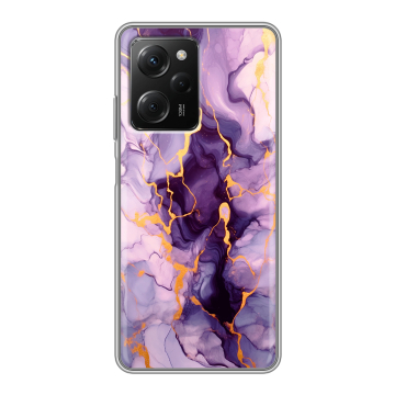Силиконовый чехол на Xiaomi Poco X5 Pro с принтом Мрамор