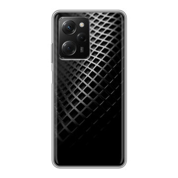 Силиконовый чехол на Xiaomi Poco X5 Pro с принтом Текстура металла Силиконовый чехол на Xiaomi Poco X5 Pro с принтом Текстура металла