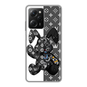 Силиконовый чехол на Xiaomi Poco X5 Pro с принтом Луи робот