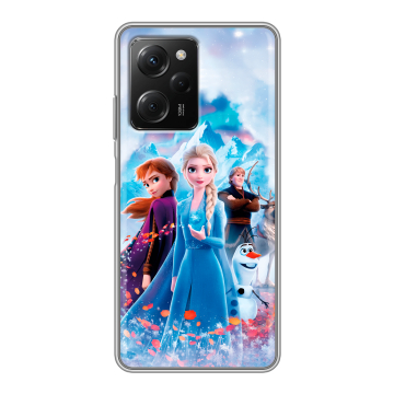 Силиконовый чехол на Xiaomi Poco X5 Pro с принтом Холодное сердце Frozen