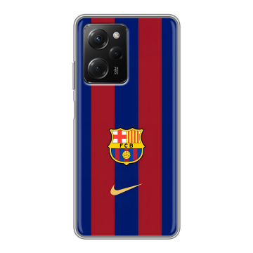 Силиконовый чехол на Xiaomi Poco X5 Pro с принтом Барселона Barcelona