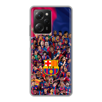 Силиконовый чехол на Xiaomi Poco X5 Pro с принтом Барселона Barcelona Силиконовый чехол на Xiaomi Poco X5 Pro с принтом Барселона Barcelona