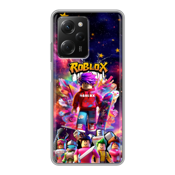 Силиконовый чехол на Xiaomi Poco X5 Pro с принтом Roblox Роблокс Силиконовый чехол на Xiaomi Poco X5 Pro с принтом Roblox Роблокс