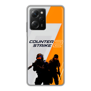 Силиконовый чехол на Xiaomi Poco X5 Pro с принтом Counter Strike Силиконовый чехол на Xiaomi Poco X5 Pro с принтом Counter Strike