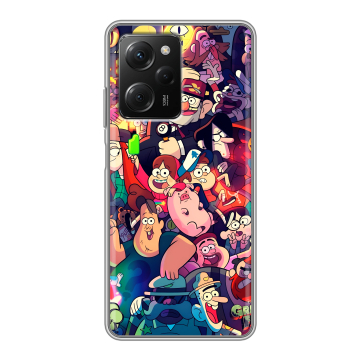 Силиконовый чехол на Xiaomi Poco X5 Pro с принтом Gravity Falls Гравити Фолз Силиконовый чехол на Xiaomi Poco X5 Pro с принтом Gravity Falls Гравити Фолз