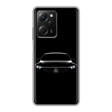 Силиконовый чехол на Xiaomi Poco X5 Pro с принтом Mercedes Мерседес Силиконовый чехол на Xiaomi Poco X5 Pro с принтом Mercedes Мерседес
