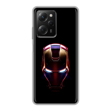 Силиконовый чехол на Xiaomi Poco X5 Pro с принтом IronMan Железный человек