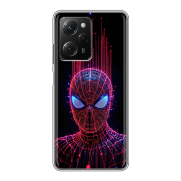 Силиконовый чехол на Xiaomi Poco X5 Pro с принтом Spiderman Человек паук Силиконовый чехол на Xiaomi Poco X5 Pro с принтом Spiderman Человек паук