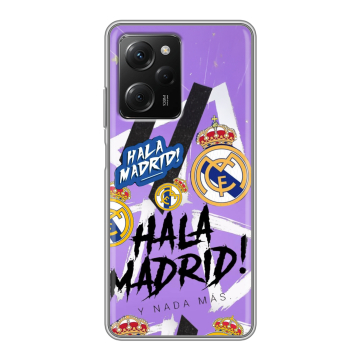 Силиконовый чехол на Xiaomi Poco X5 Pro с принтом Real Madrid Реал Мадрид