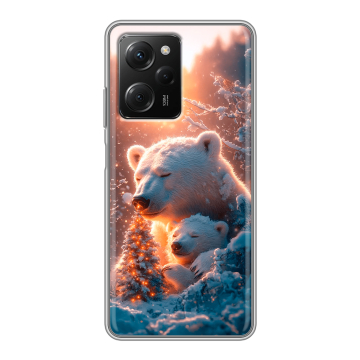 Силиконовый чехол на Xiaomi Poco X5 Pro с принтом Новый год Силиконовый чехол на Xiaomi Poco X5 Pro с принтом Новый год