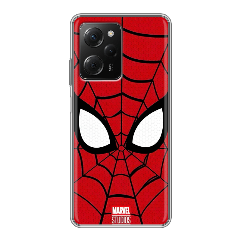 Силиконовый чехол на Xiaomi Poco X5 Pro с принтом человек паук spiderman Силиконовый чехол на Xiaomi Poco X5 Pro с принтом человек паук spiderman