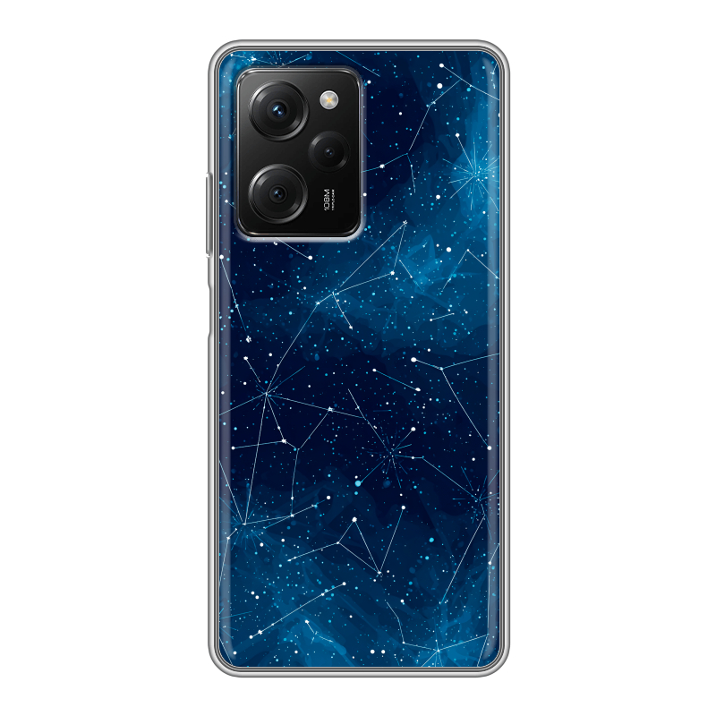 Силиконовый чехол на Xiaomi Poco X5 Pro с принтом Космос звезды Силиконовый чехол на Xiaomi Poco X5 Pro с принтом Космос звезды