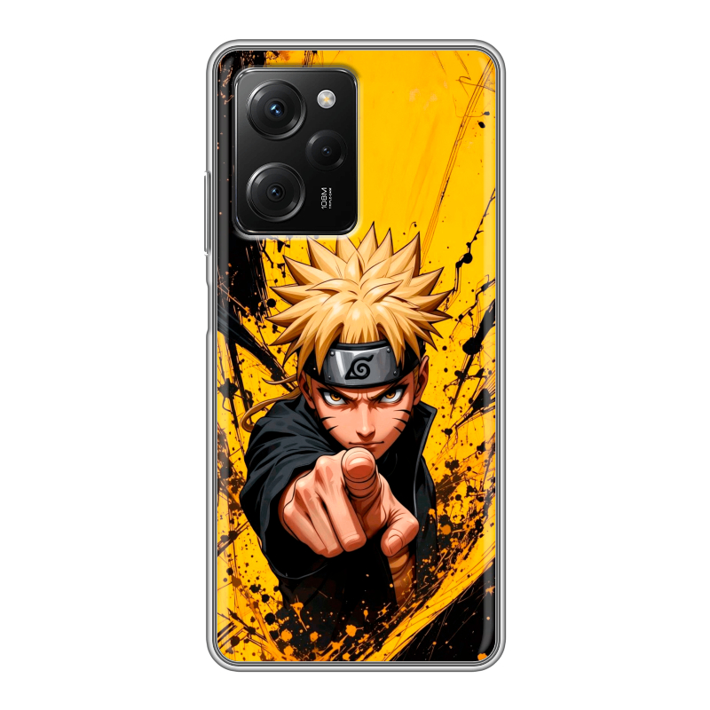 Силиконовый противоударный чехол на Xiaomi Poco X5 Pro с принтом Naruto Наруто Силиконовый противоударный чехол на Xiaomi Poco X5 Pro с принтом Naruto Наруто
