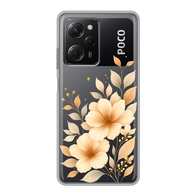 Силиконовый противоударный чехол на Xiaomi Poco X5 Pro с принтом для девушки Силиконовый противоударный чехол на Xiaomi Poco X5 Pro с принтом для девушки