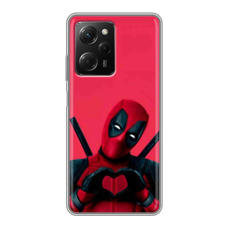 Силиконовый чехол на Xiaomi Poco X5 Pro с принтом Дедпул Deadpool Силиконовый чехол на Xiaomi Poco X5 Pro с принтом Дедпул Deadpool