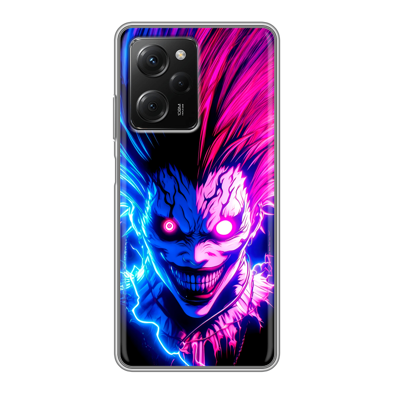 Силиконовый противоударный чехол на Xiaomi Poco X5 Pro с принтом Death note Тетрадь смерти Силиконовый противоударный чехол на Xiaomi Poco X5 Pro с принтом Death note Тетрадь смерти