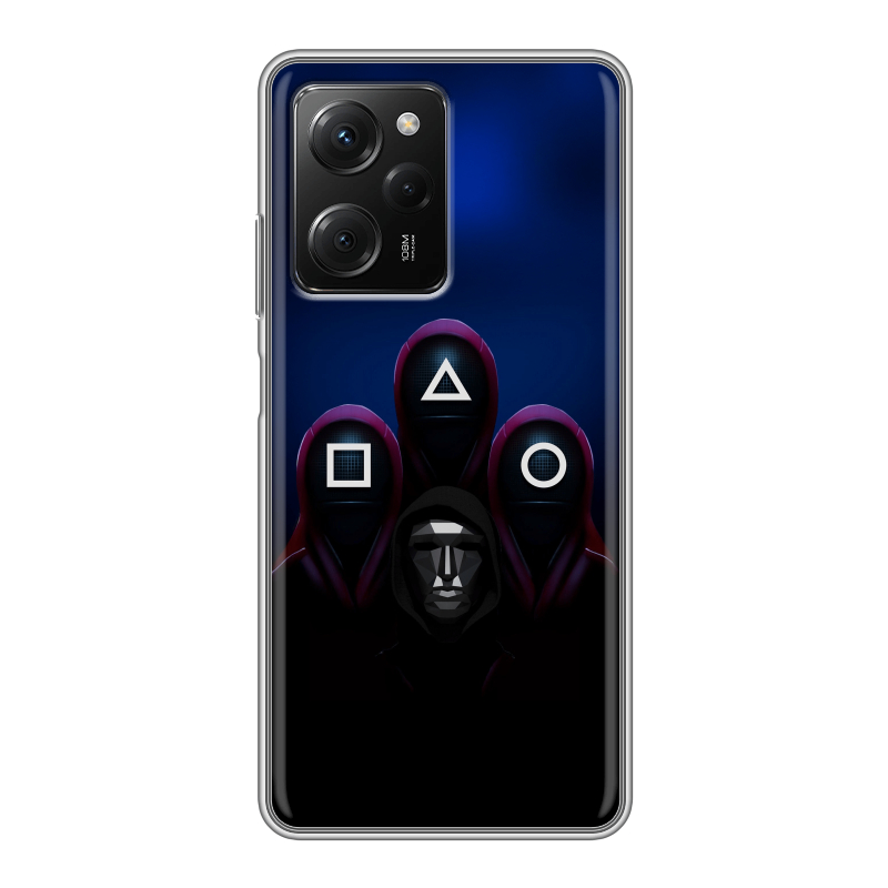 Силиконовый противоударный чехол на Xiaomi Poco X5 Pro с принтом Игра Кальмара Силиконовый противоударный чехол на Xiaomi Poco X5 Pro с принтом Игра Кальмара