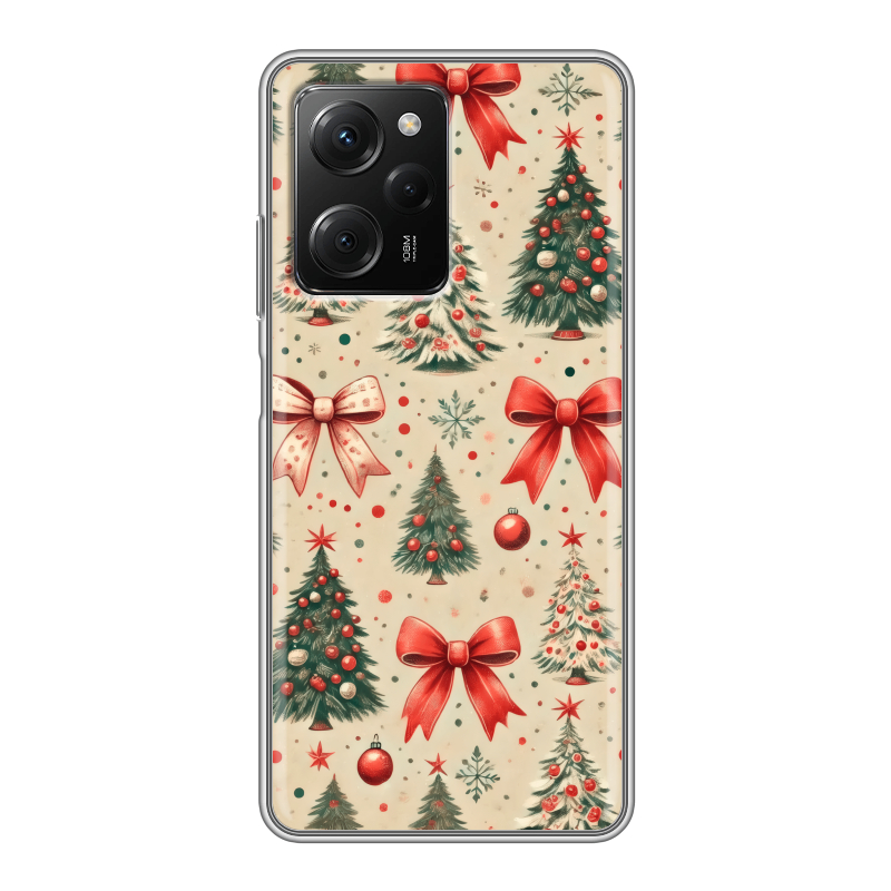 Силиконовый чехол на Xiaomi Poco X5 Pro с принтом Новый год Силиконовый чехол на Xiaomi Poco X5 Pro с принтом Новый год