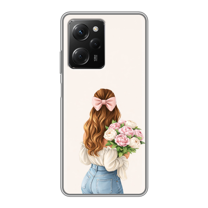 Силиконовый чехол на Xiaomi Poco X5 Pro с принтом женский Силиконовый чехол на Xiaomi Poco X5 Pro с принтом женский