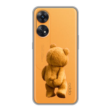 Силиконовый чехол на OPPO Reno8 T с принтом Медведь