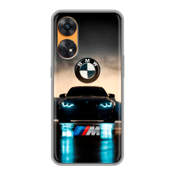 Силиконовый чехол на OPPO Reno8 T с принтом БМВ BMW Силиконовый чехол на OPPO Reno8 T с принтом БМВ BMW