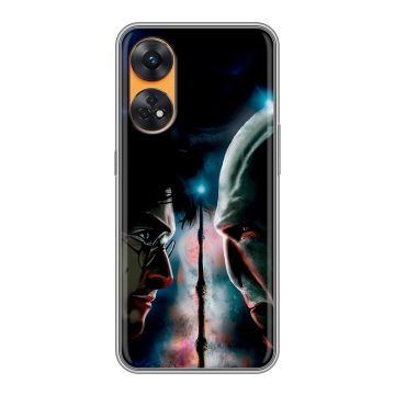 Силиконовый чехол на OPPO Reno8 T с принтом Гарри Поттер Harry Potter