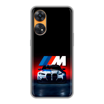 Силиконовый чехол на OPPO Reno8 T с принтом БМВ BMW Силиконовый чехол на OPPO Reno8 T с принтом БМВ BMW