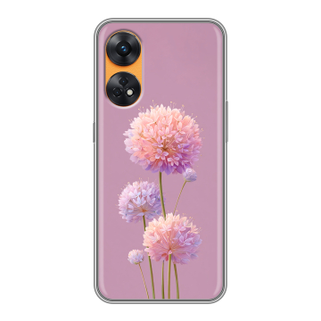 Силиконовый чехол на OPPO Reno8 T с принтом Цветы